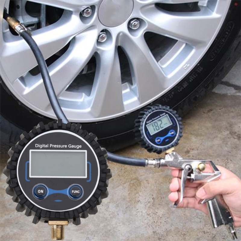Car Accessories Under 200 - 1/8 NPT Pengukur Tekanan Ban Digital