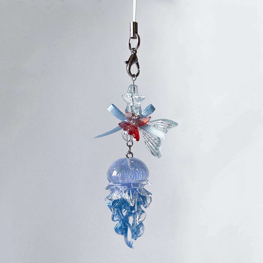Car Accessories Bangkok - Ubur-ubur Biru Rantai Ponsel Pesona Lucu