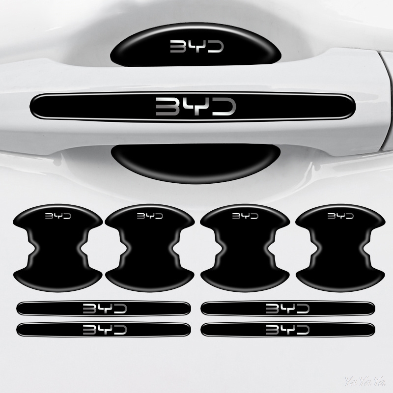 Car Door Handle Protector - Pelindung Gagang Pintu Mobil Logo BYD