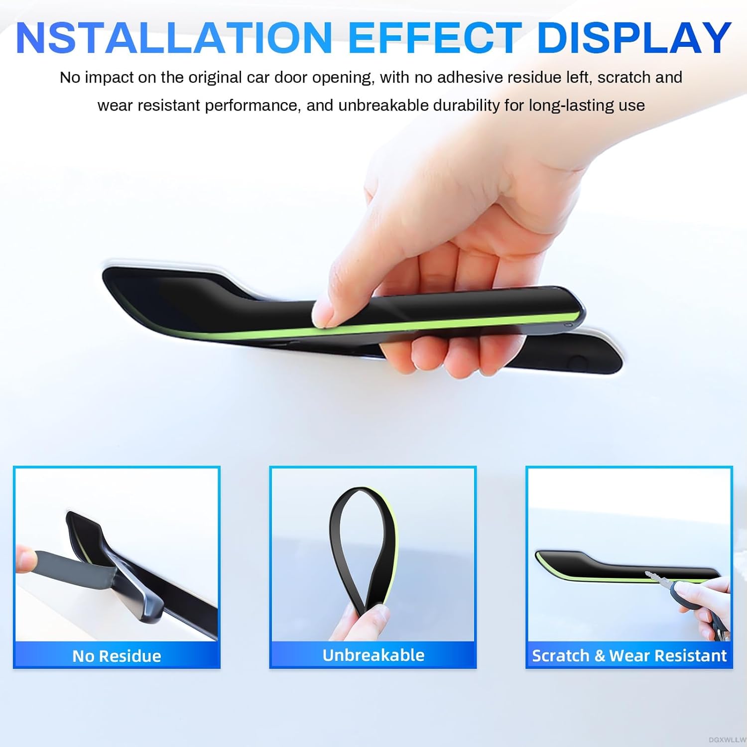 Untuk Stiker Mobil Tesla Model - Car Door Handle Protector ulasan dan harga