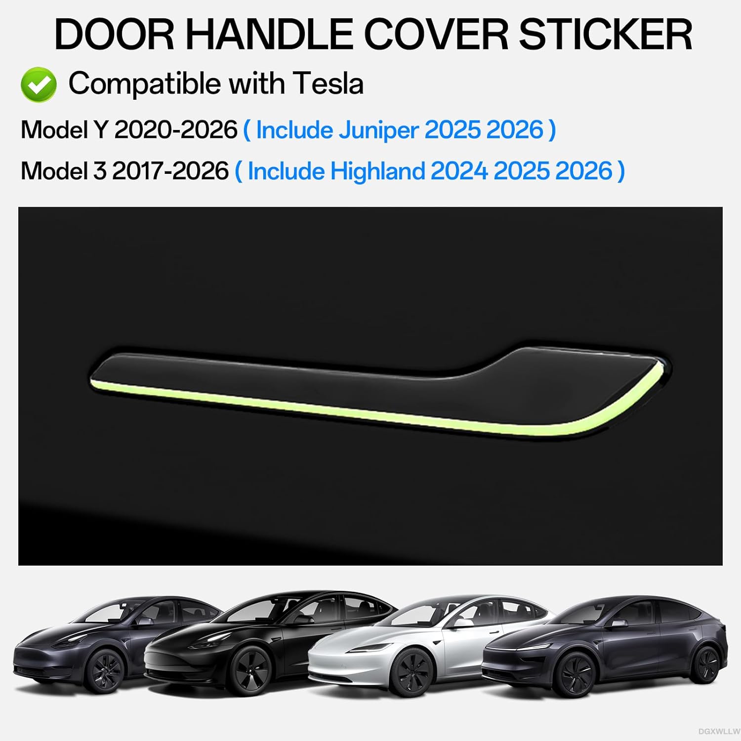 Untuk Stiker Mobil Tesla Model - Car Door Handle Protector ulasan dan harga