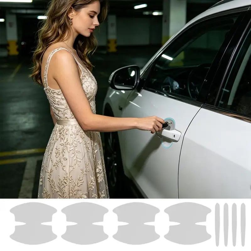 Stiker Gagang Pintu Mobil 8 Bu - Car Door Handle Protector ulasan dan harga