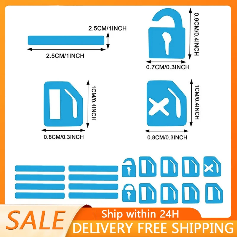 18pcs Stiker Tombol Kontrol Je - Car Accessories Window ulasan dan harga