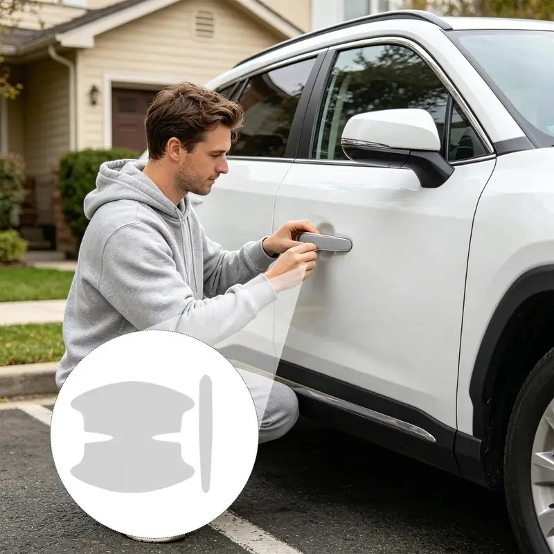 Stiker Gagang Pintu Mobil 8 Bu - Car Door Handle Protector ulasan dan harga