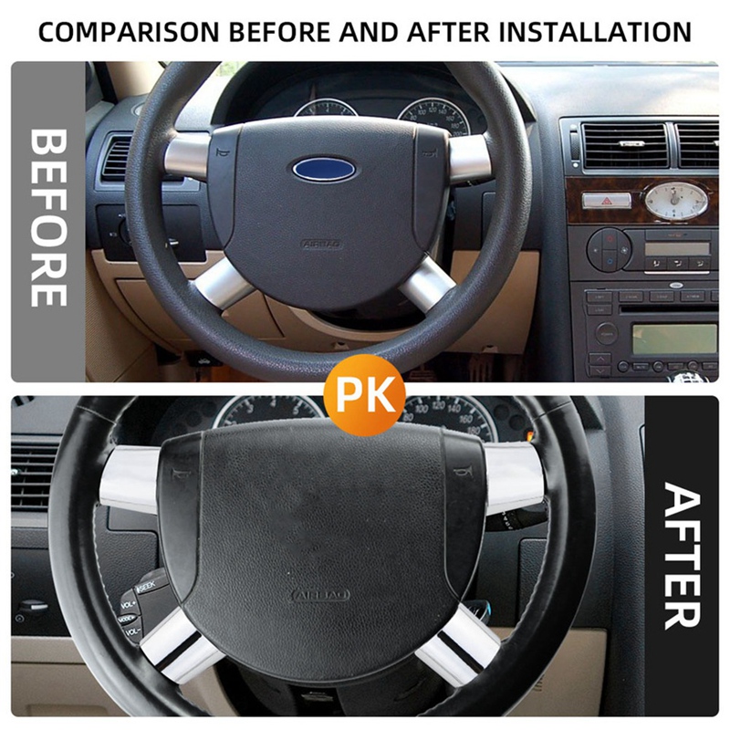 Super Sale 4pcs Stiker Penutup - Steering Wheel Cover ulasan dan harga
