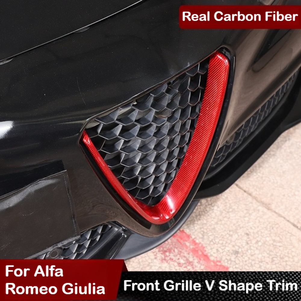Trim Grille Serat Karbon Untuk - Car Accessories Racing ulasan dan harga