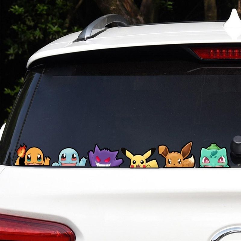 Stiker jendela mobil Pokémon,  - Car Accessories Window ulasan dan harga